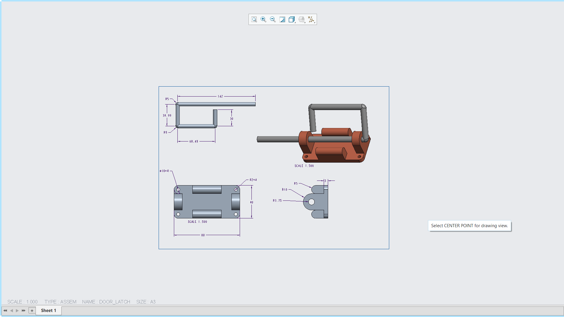 Door Latch CADBASICS